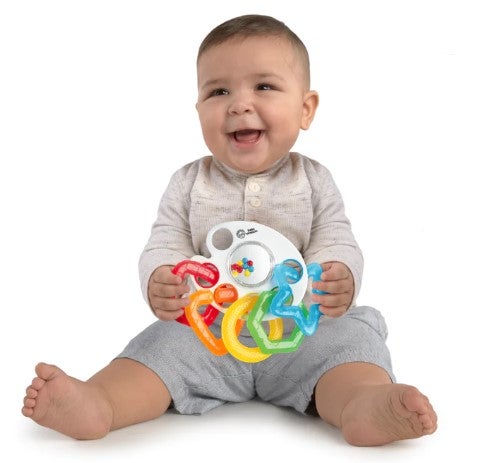 Baby Einstein Shake, Rattle & Soothe Teether Links Ring Toy Rattle