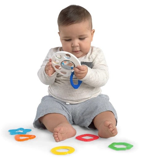 Baby Einstein Shake, Rattle & Soothe Teether Links Ring Toy Rattle