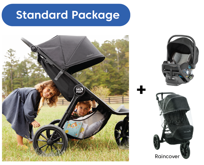 Baby Jogger City Elite 2 Stroller Stone Grey Standard Package 3