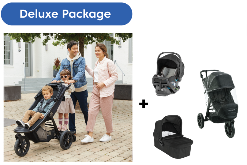 Baby Jogger City Elite 2 Stroller Stone Grey Premium Package 3