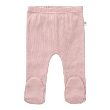 Ricochet Baby Rib Footed Legging Peach Blush