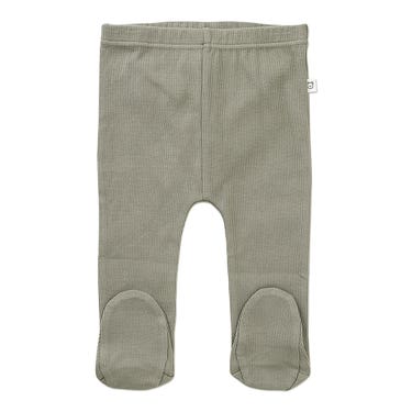 Ricochet Baby Rib Footed Legging Soft Khaki