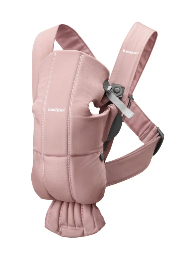 Shop Babybjörn Baby Carrier Mini Comfy Cotton Dusty Pink Online at