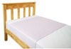 Brolly Sheet Waterproof Bed Pad with Wings King Single Dusty Rose