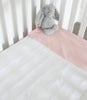 Brolly Sheet Waterproof Cot Pad with Wings White