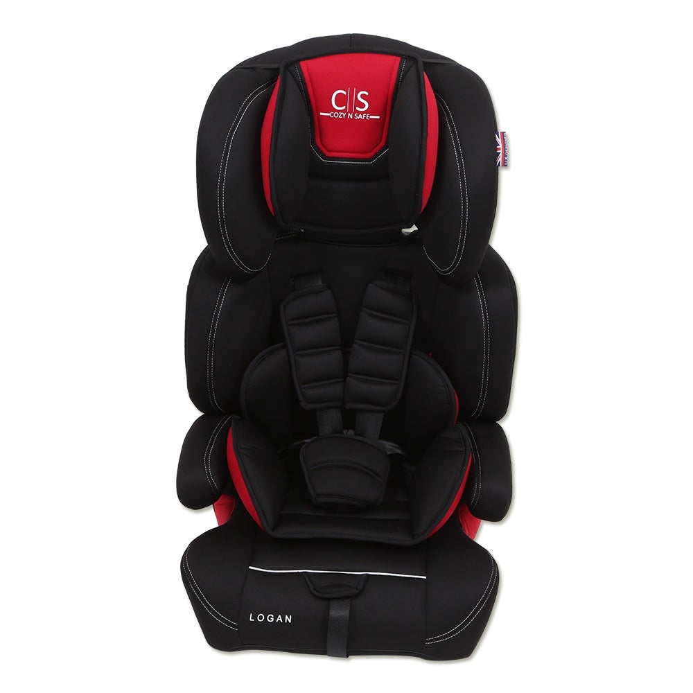 Cozy N Safe Logan Booster Seat Black/Red Booster Seats Baby Factory