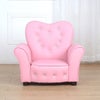 Crystal Buckled Single Sofa Pink