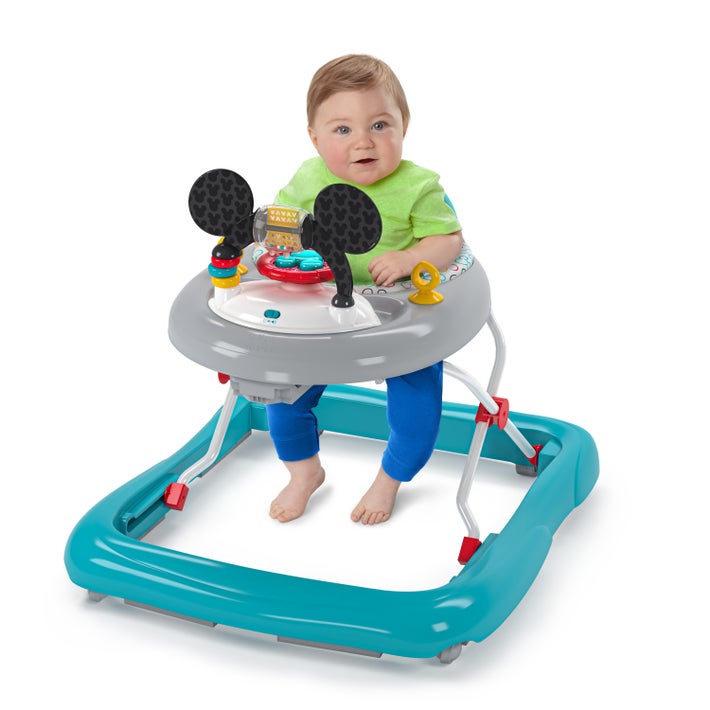 Bright Starts 2-in-1 Walk-Around Activity Centre and Play Table - Walker  with Music, Lights and Interactive Toys