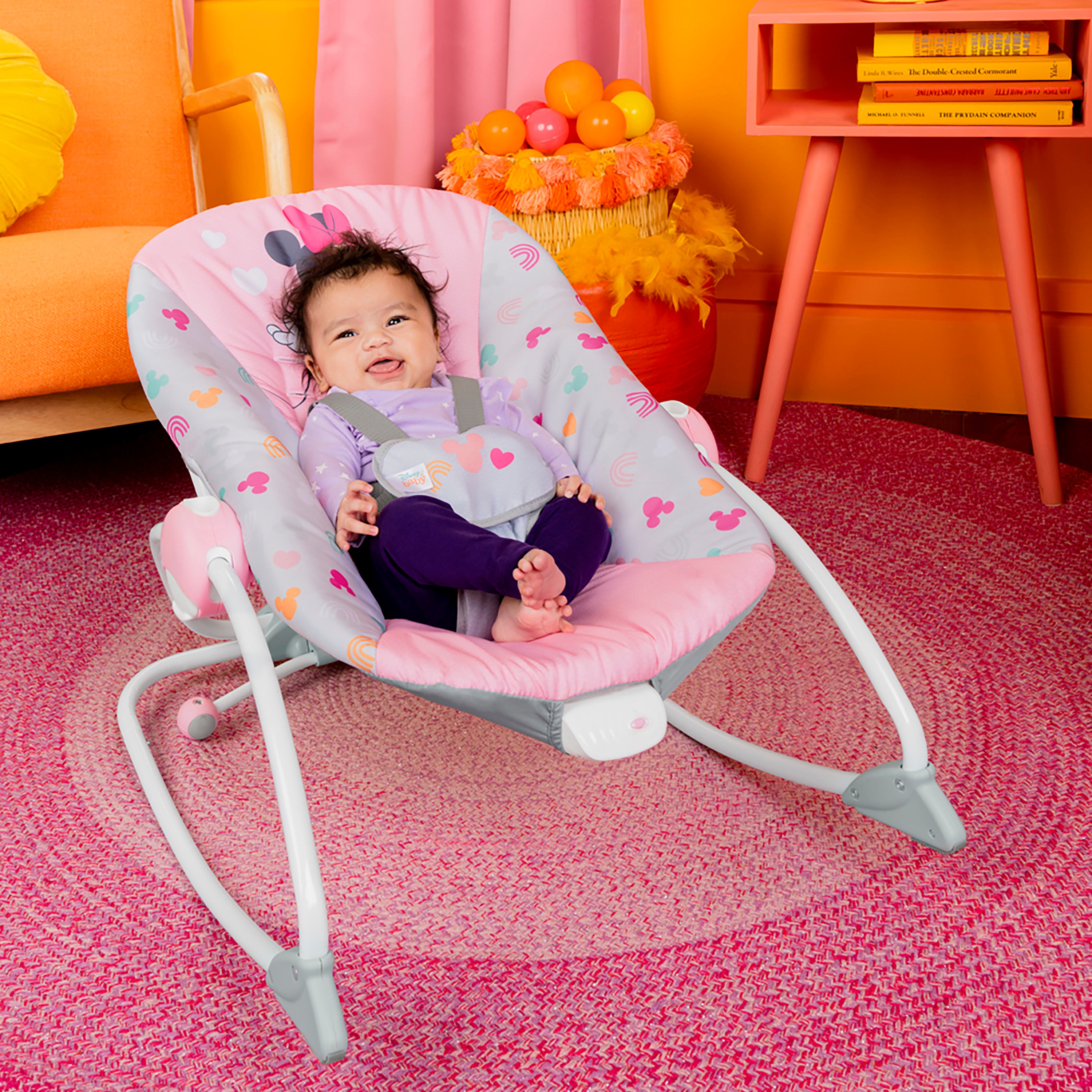 Disney Baby Minnie Mouse Forever Besties Infant to Toddler Rocker Rockers Bouncers Baby Factory