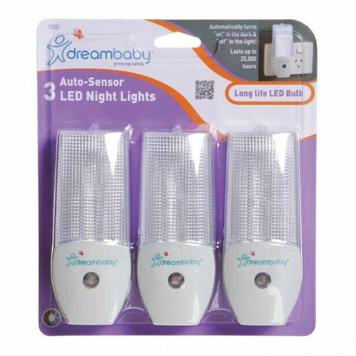 Dreambaby Auto Sensor LED Night Light 3 Pack Accessories Baby