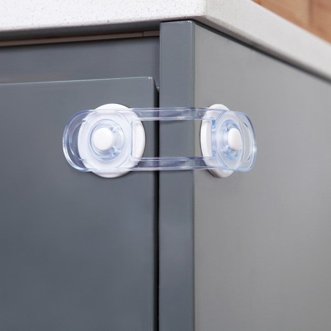DREAM BABY 2 x SILVER FLEXIBLE MULTI PURPOSE LATCHES BRAND NEW 
