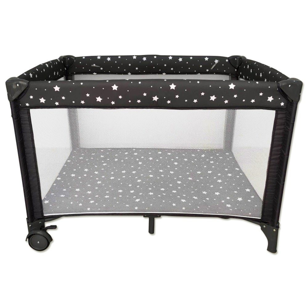 Edinburgh Stars Portable Cot Grey Portable Cots Baby Factory