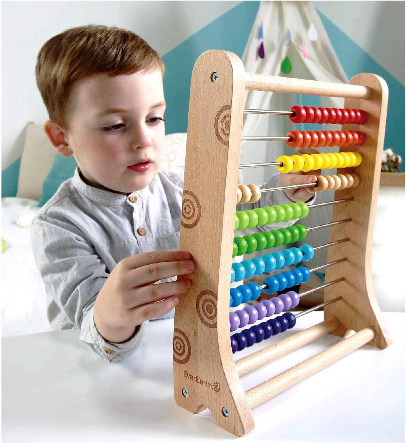 EverEarth Abacus Wooden Toys Baby Factory