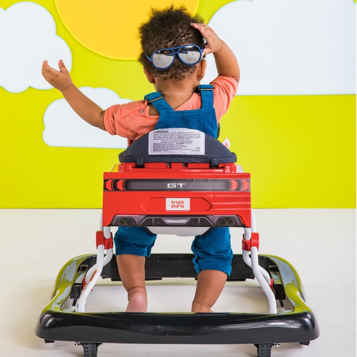 Bright Starts 4-Ways-to-Play Ford Mustang Walker Red | Baby Walkers