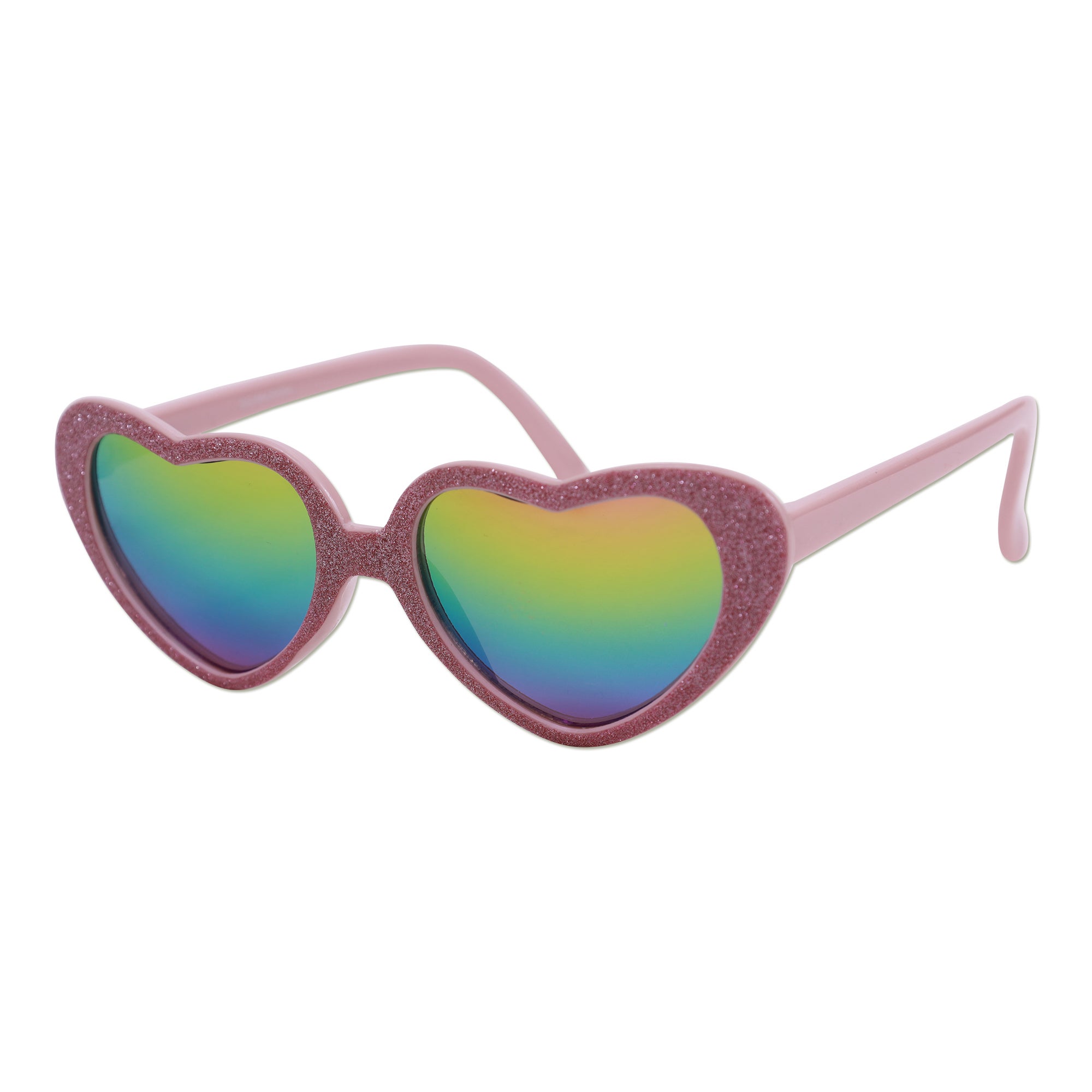HiHop Pink Glitter Heart Sunglasses Accessories Baby Factory