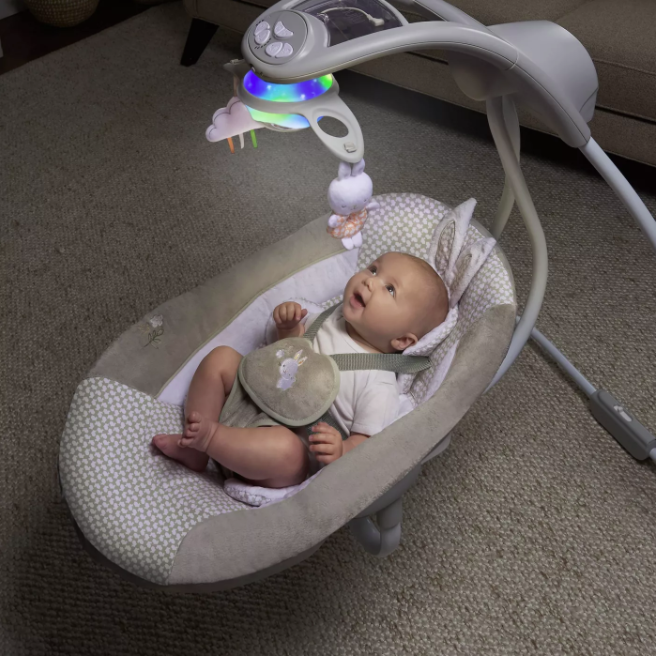 Ingenuity InLighten Cradling Swing Twinkle Tails Baby Swings Baby