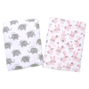 Lullaby Dreams 2-Pack Bassinette Fitted Sheets Cute Critters