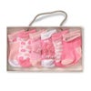 Lullaby Dreams 6-Pack Crew Socks Set Pink