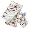 Lullaby Dreams Blanket with Elephant Neutral Blankie Set