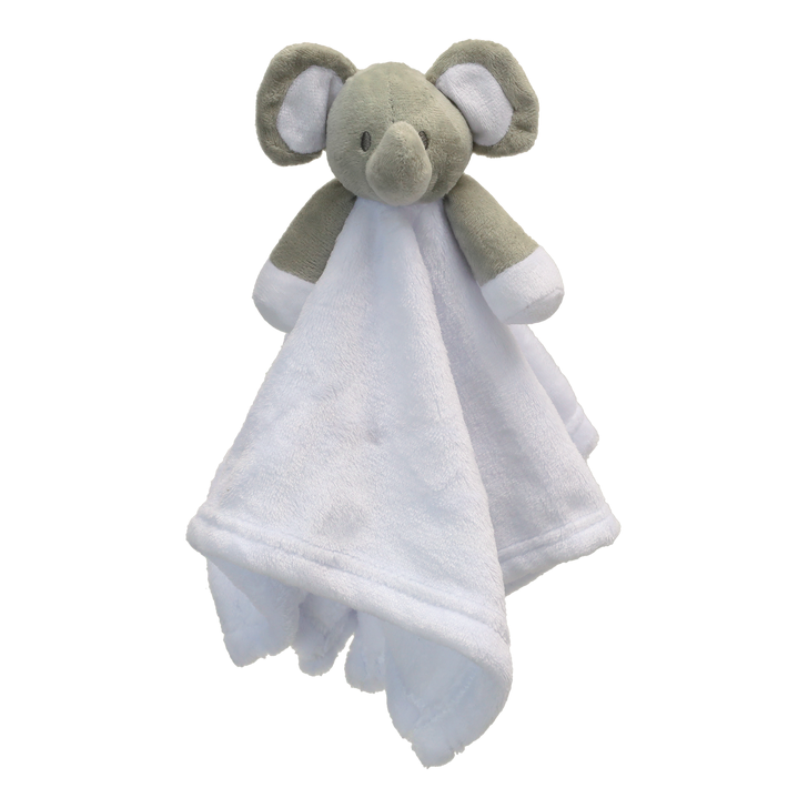 Lullaby Dreams Dou Dou Elephant Security Blanket White Soft Toys