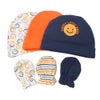 Lullaby Dreams Dude 3 Beanies & 3 Mittens Set