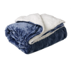 Lullaby Dreams Embossed Flannel with Sherpa Back Blanket Blue