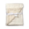 Lullaby Dreams Glitter Coral Fleece/Sherpa Back Blanket Cream