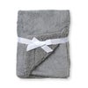 Lullaby Dreams Glitter Coral Fleece/Sherpa Back Blanket Grey