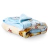 Lullaby Dreams Heavyweight Mink Cot Blanket Bears Blue