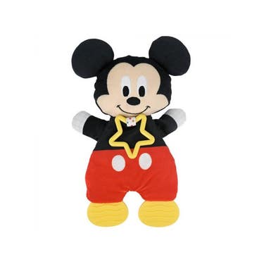 Mickey Mouse Teether Blanket Toy 20cm Red/black