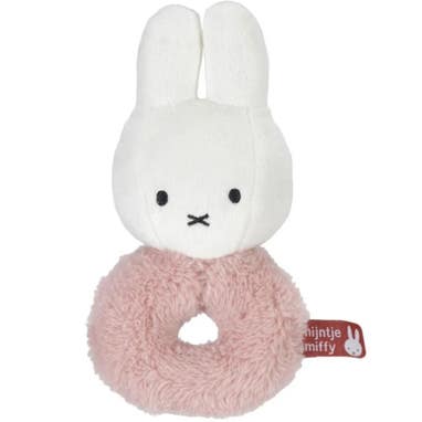 Miffy Fluffy Ring Rattle Pink Pink