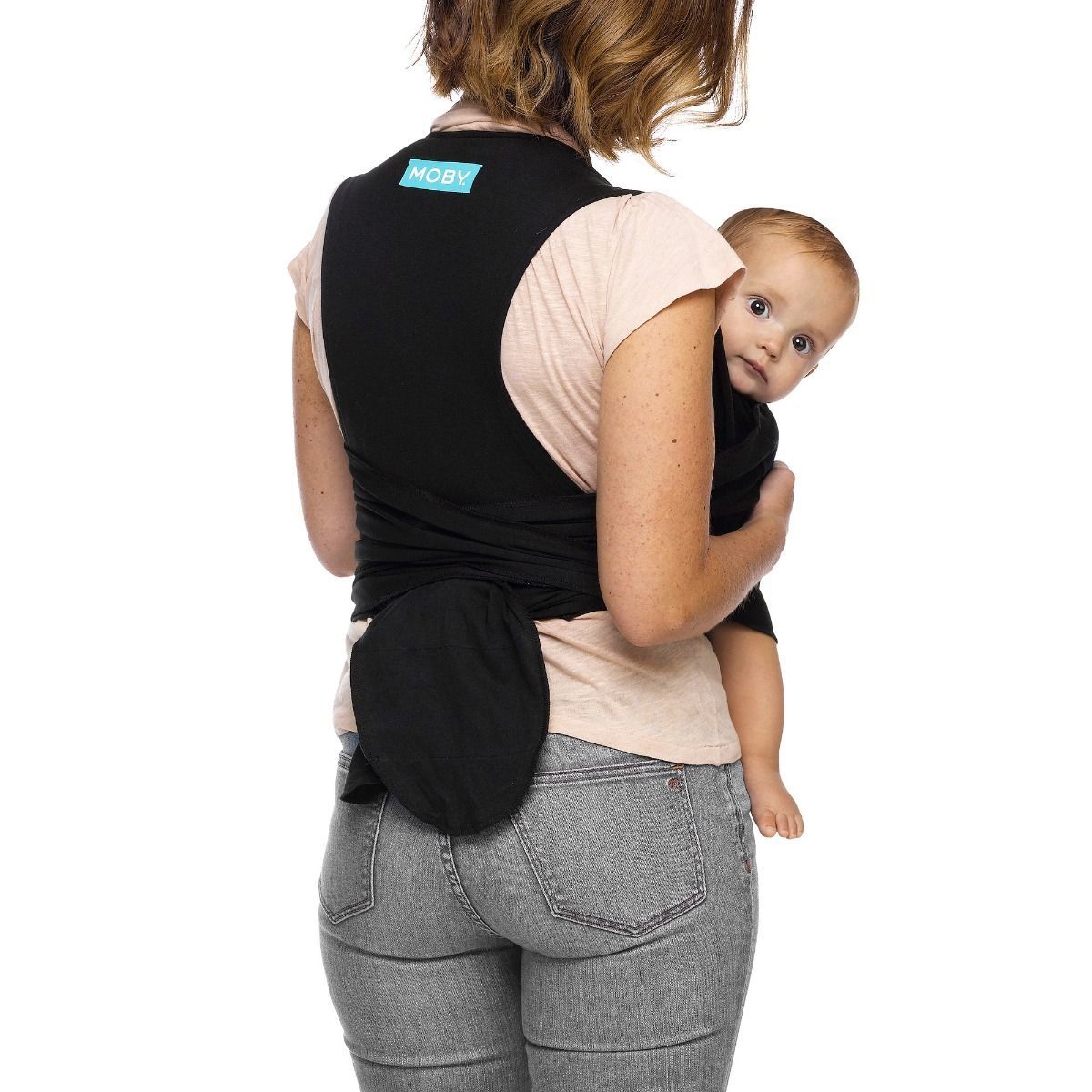 Moby Fit Wrap Black Wraps Baby Factory