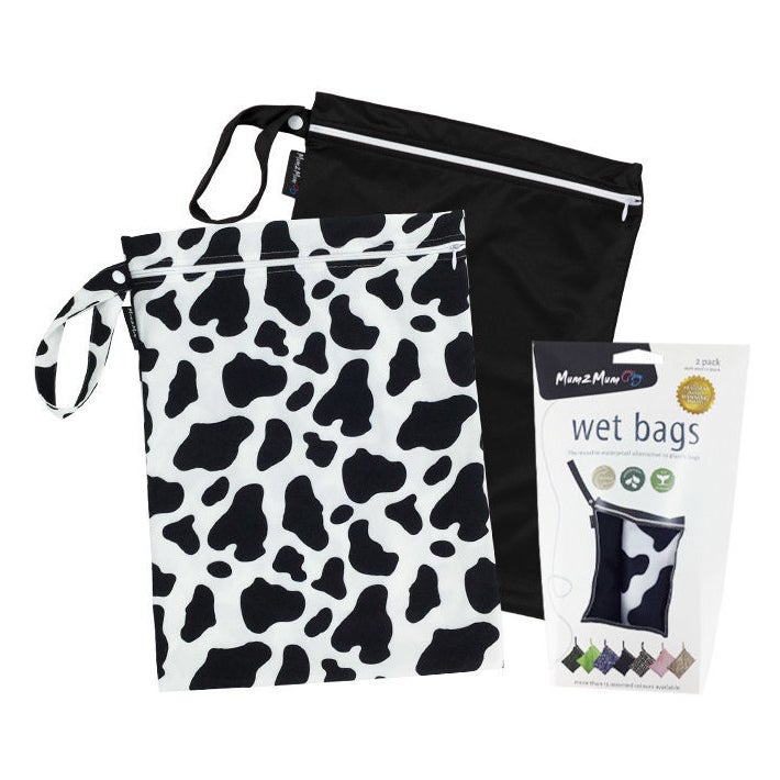 Mum2mum Wet Bag 2 Pack Cow Accessories Baby Factory Mum2mum Wet Bag 2 Pack Cow Accessories Baby Factory