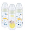 NUK First Choice+ Night Glow-in-the-Dark Temperature Control Bottle Set 300ml 6-18m