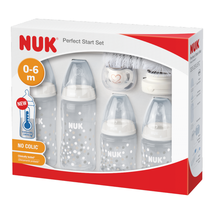 NUK First Choice+ Perfect Start Set, Baby Bottles