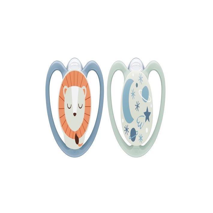 NUK Space y Space Night chupete, 0-6 meses
