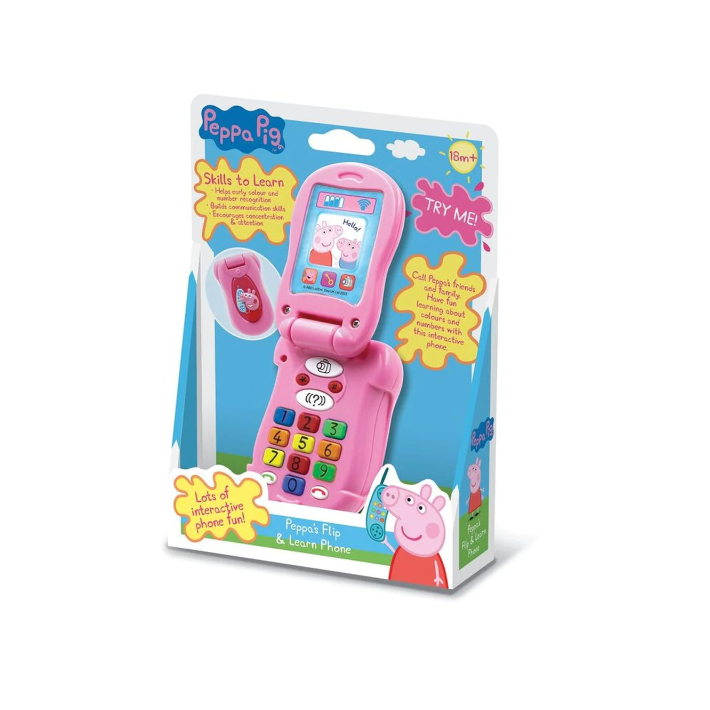 Peppa Pig Flip Learn Phone Activity Toys Baby Factory