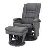 Recliner Chair with Ottoman Dark Grey
