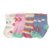 Ricochet Baby EDLP 4pk Daisy Crew Socks