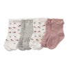 Ricochet Baby EDLP 4pk Floral Crew Socks
