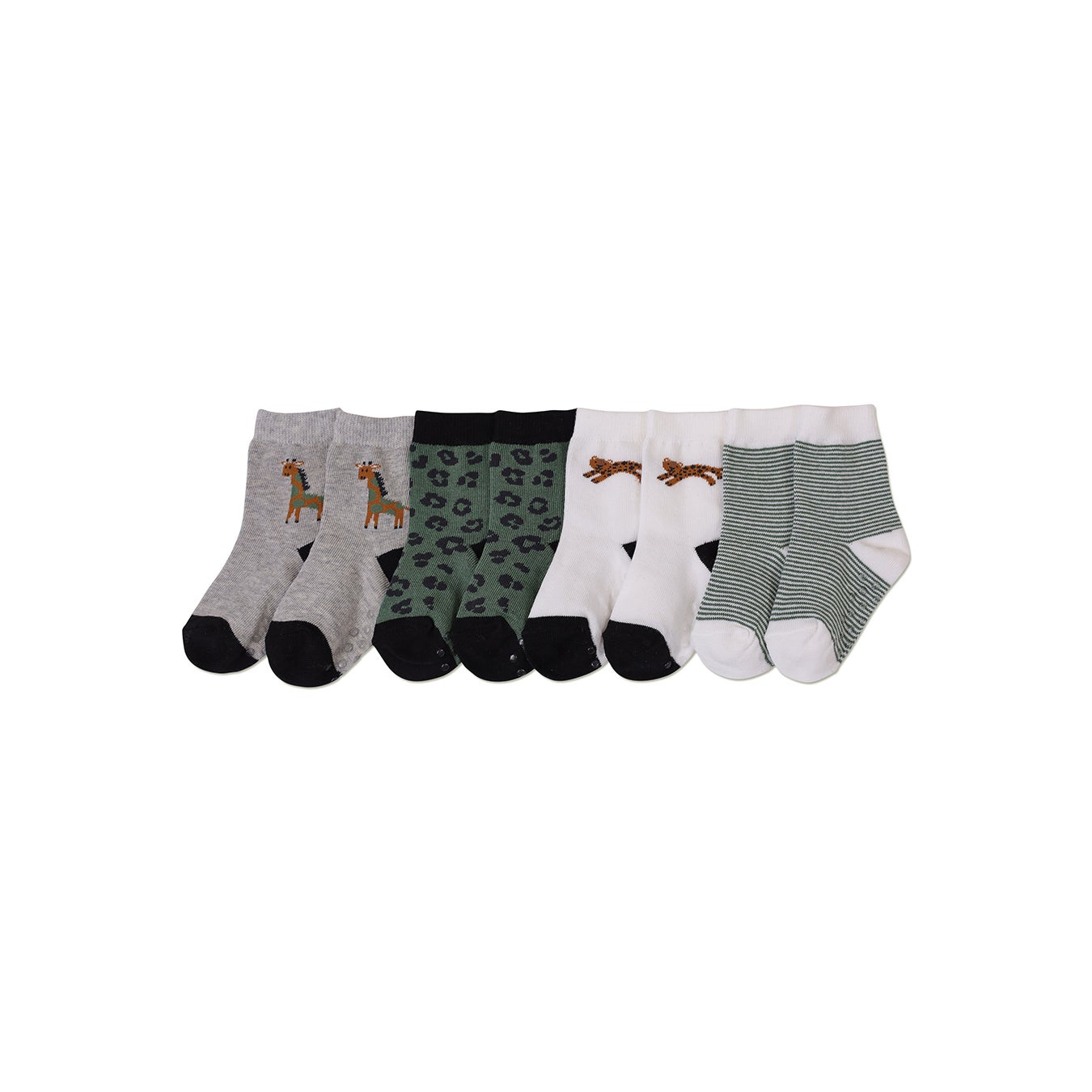 Ricochet Baby EDLP Safari 4pk Sock | Accessories | Baby Factory