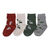 Ricochet Kids EDLP Dinosaur 4Pk Socks