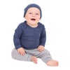 Ricochet Merino Baby bodysuit Denim Marle