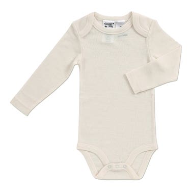 Ricochet Merino Baby Merino Bamboo L/s Bodysuit Winter White