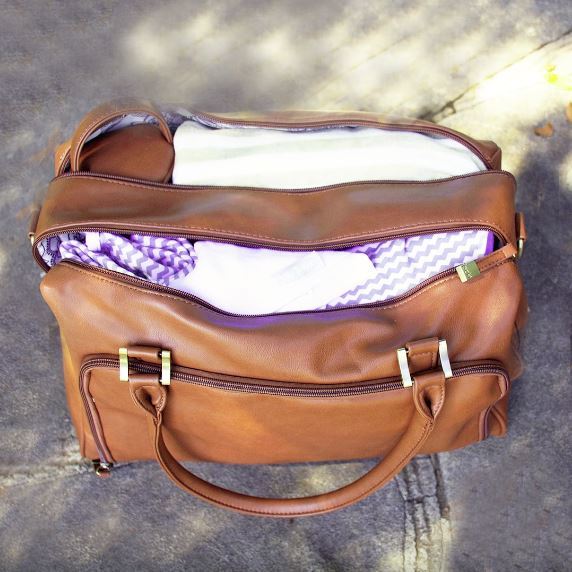 isoki double zip satchel redwood