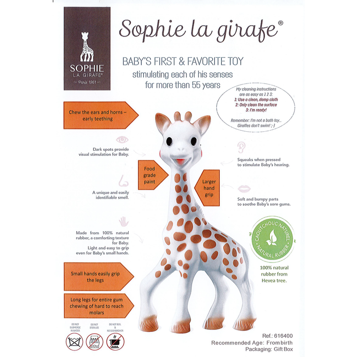 Sophie The Giraffe Gift Box Rattle Teethers Baby Factory