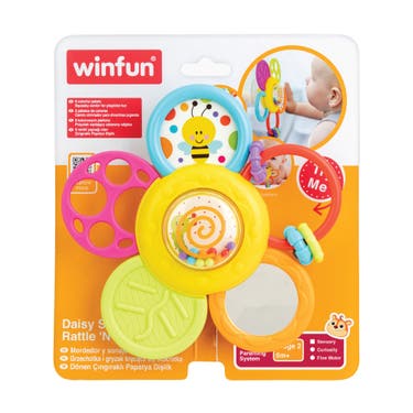 Winfun Daisy Spin Rattle ‘n Teether Multi